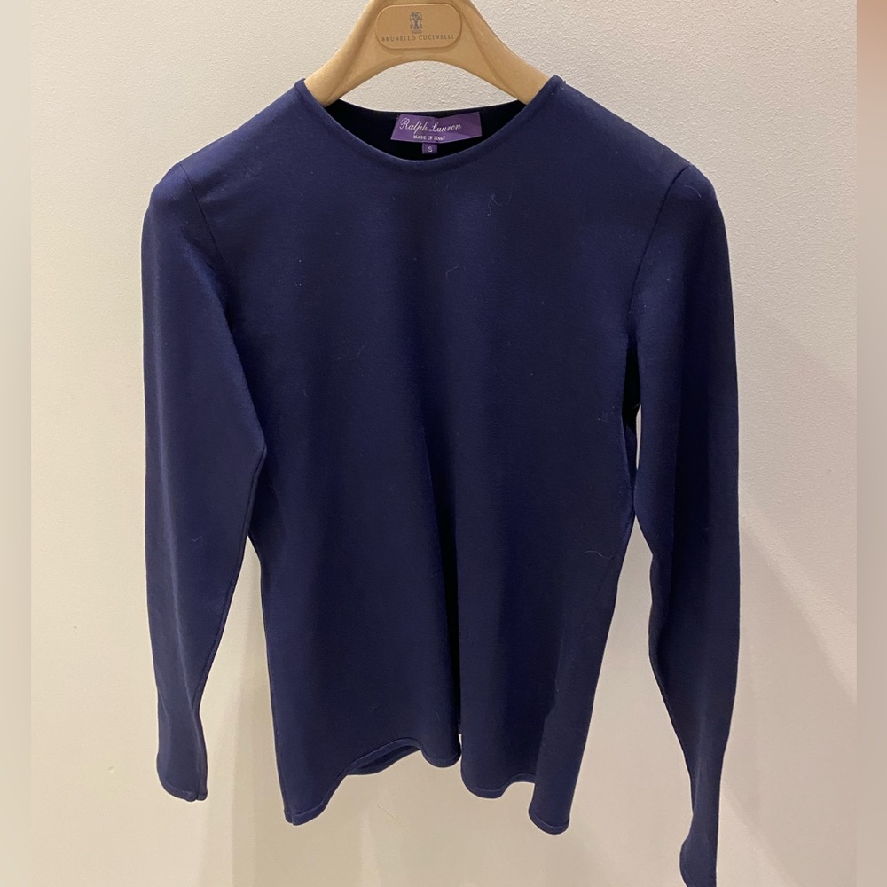 Ralph Lauren Blue Long Sleeve Shirt - Size S